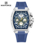 Naviforce 6118 Watch For Men-Silver Blue