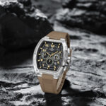 Naviforce 6118 Watch For Men-Silver Brown - Image 2