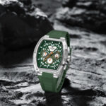 Naviforce 6118 Watch For Men-Silver Green - Image 2