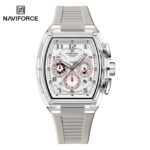 Naviforce 6118 Watch For Men-Silver White - Image 3