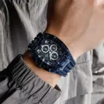 Naviforce 7105 Silicone Watch for men - Blue - Image 2