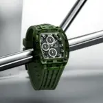 Naviforce 7105 Silicone Watch for men - Green - Image 2