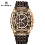 Naviforce 7105  Watch For Men - Rose Gold - Image 2