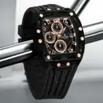 Naviforce 7105 Silicone Watch for men - Black Rose