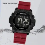 Naviforce 7110 Watch For Men- Black Red - Image 2