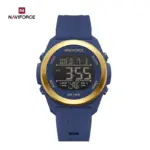 Naviforce 7111 watch for men-Gold Blue