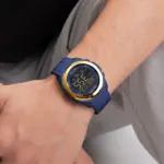 Naviforce 7111 watch for men-Gold Blue - Image 2
