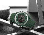 Naviforce 7111 watch for men-Silver Green - Image 2
