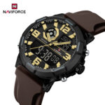 Naviforce 7130 Watch For Men - Brown Coffee
