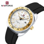 Naviforce 7132 Watch For Men-Black Gold White - Image 2
