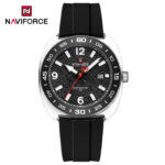 Naviforce 7132 Watch For Men-Silver Black