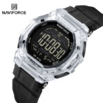 Naviforce 7136 Watch For Men - Silver Black - Image 2