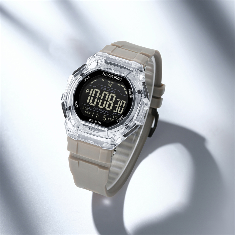 Naviforce-7136-Silver-White-1.jpg Naviforce 7136 Watch For Men - Silver - Image 1