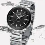 Naviforce 8029 Watch For Men - Silver Black - Image 2