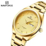 Naviforce 8030 Watch For Men - Full Golden
