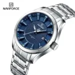 Naviforce 8032 Watch for Men- Silver Blue - Image 2