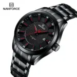 Naviforce 8032 Watch for Men-Black Red - Image 2