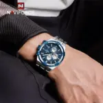 Naviforce 8042 Watch for Men- Silver Blue - Image 4