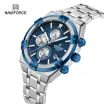 Naviforce 8042 Watch for Men- Silver Blue - Image 2