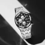 Naviforce 8042 Watch for Men- Silver Black - Image 4