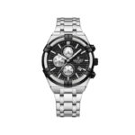 Naviforce 8042 Watch for Men- Silver Black