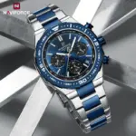 Naviforce 8049 Watch For Man - Sliver Blue
