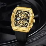 Naviforce 8052 Watch For Men - Gold Black