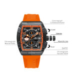 Naviforce 8052 Watch For Men- Orange - Image 3