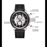 Naviforce 8075 Watch For Men-Black White - Image 3