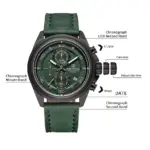 Naviforce 8075 Watch For Men-Green - Image 3