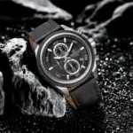 Naviforce 8075 Watch For Men- Silver Black