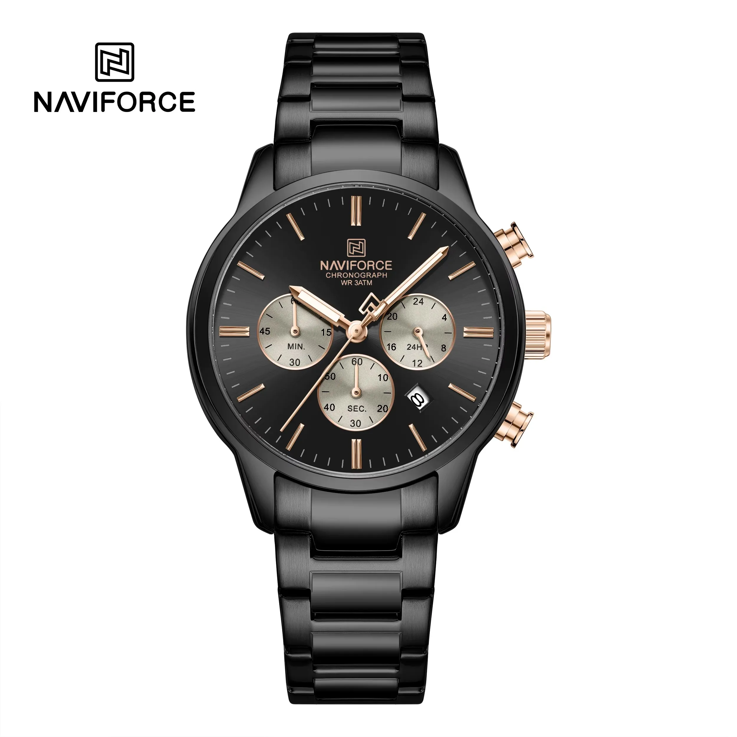 Naviforce-8076-Watch-For-Men-Black.webp Naviforce 8076 Watch For Men-Black - Image 1