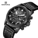 Naviforce 8077 Watch For Men - Black