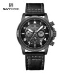 Naviforce 8077 Watch For Men - Black - Image 3