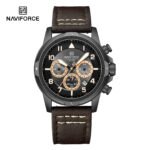 Naviforce 8077 Watch For Men - Black Coffee - Image 4