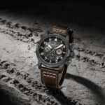 Naviforce 8077 Watch For Men - Black Brown - Image 2