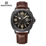 Naviforce 8078 Watch For Men-Brown