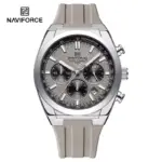 Naviforce 8080 Watch For Men - Silver Gray - Image 5