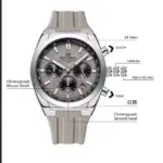 Naviforce 8080 Watch For Men - Silver Gray - Image 3