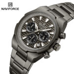 Naviforce 8081 watch for men-Black Gray