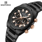 Naviforce 8081 watch for men-Black Rose
