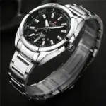 Naviforce 9038 Watch For Men - Silver Black - Image 2