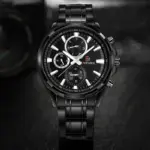 Naviforce 9089 Watch For Men - Black - Image 2