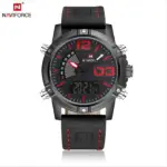 Naviforce 9095 Watch For Men - Black Red - Image 3