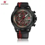 NAVIFORCE 9110 Military Watches for Men - Red and Black - Image 3