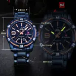 Naviforce 9117 Chain Watch For Men - Blue - Image 3