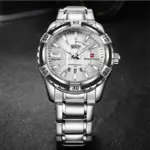 Naviforce 9117 Chain Watch For Men- Silver