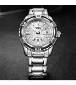 Naviforce 9117 Chain Watch For Men- Silver