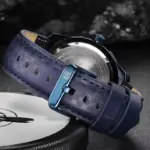Naviforce 9117 Leather Belt Watch For Men-Blue - Image 3