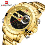 Naviforce 9163 Watch For Men-Golden - Image 2